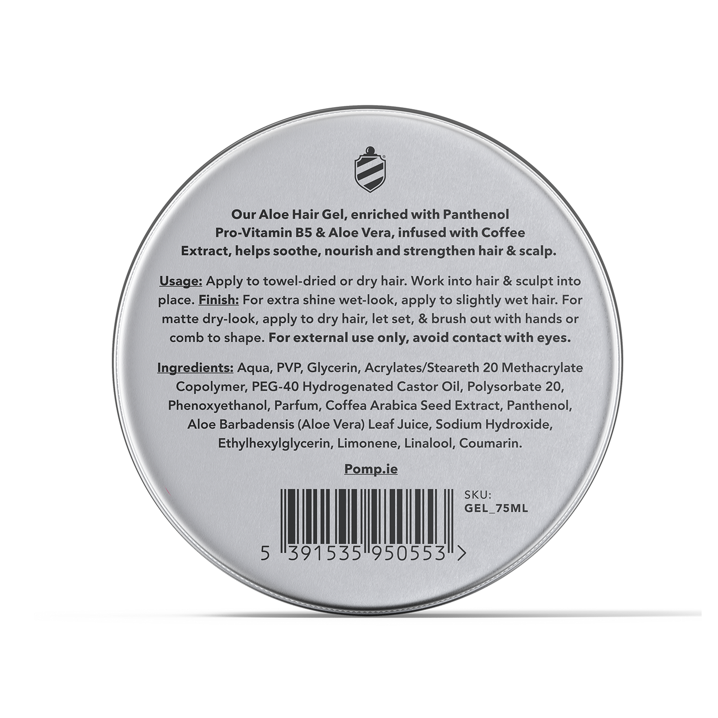 Pomp & Co. Aloe Vera Hair Gel 75ml