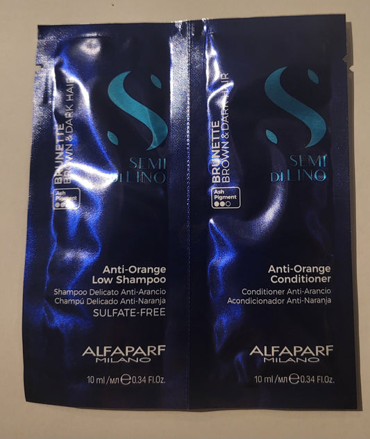 Alfaparf Milano Semi DiLino Sample Brunette Anti-Orange Low Shampoo/Conditioner